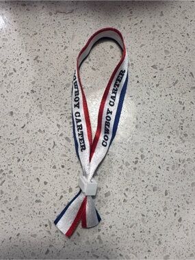 Beyonce Cowboy Carter Tour Red White Blue Wristband Bracelet Official Concert